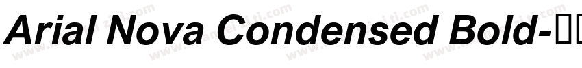 Arial Nova Condensed Bold字体转换